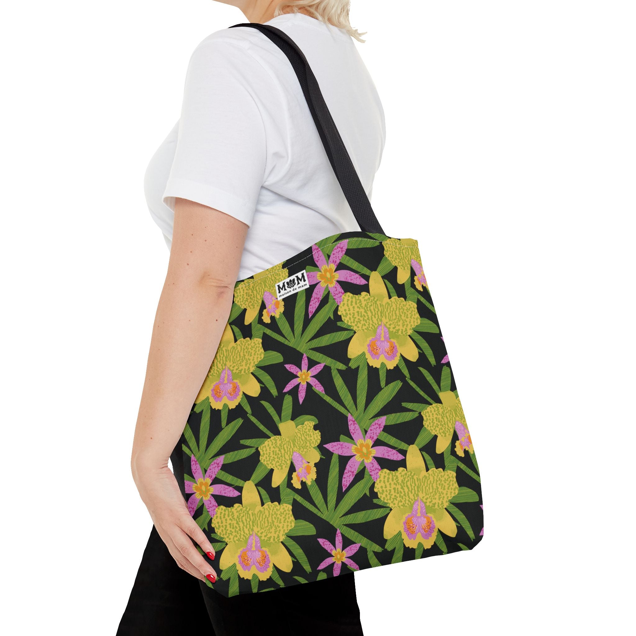 Lani Lei Market Tote Bag~ Black