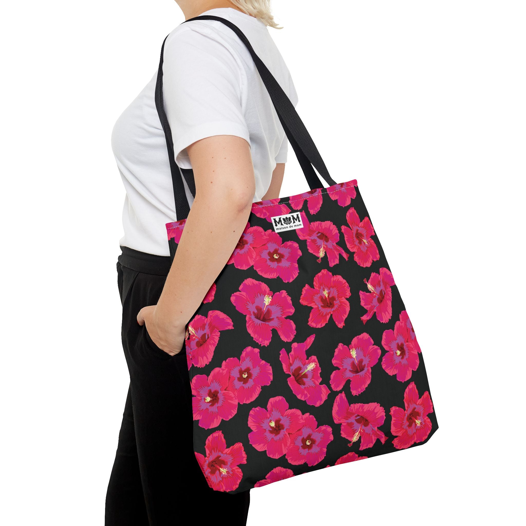 Pualani Market Tote Bag ~ Black