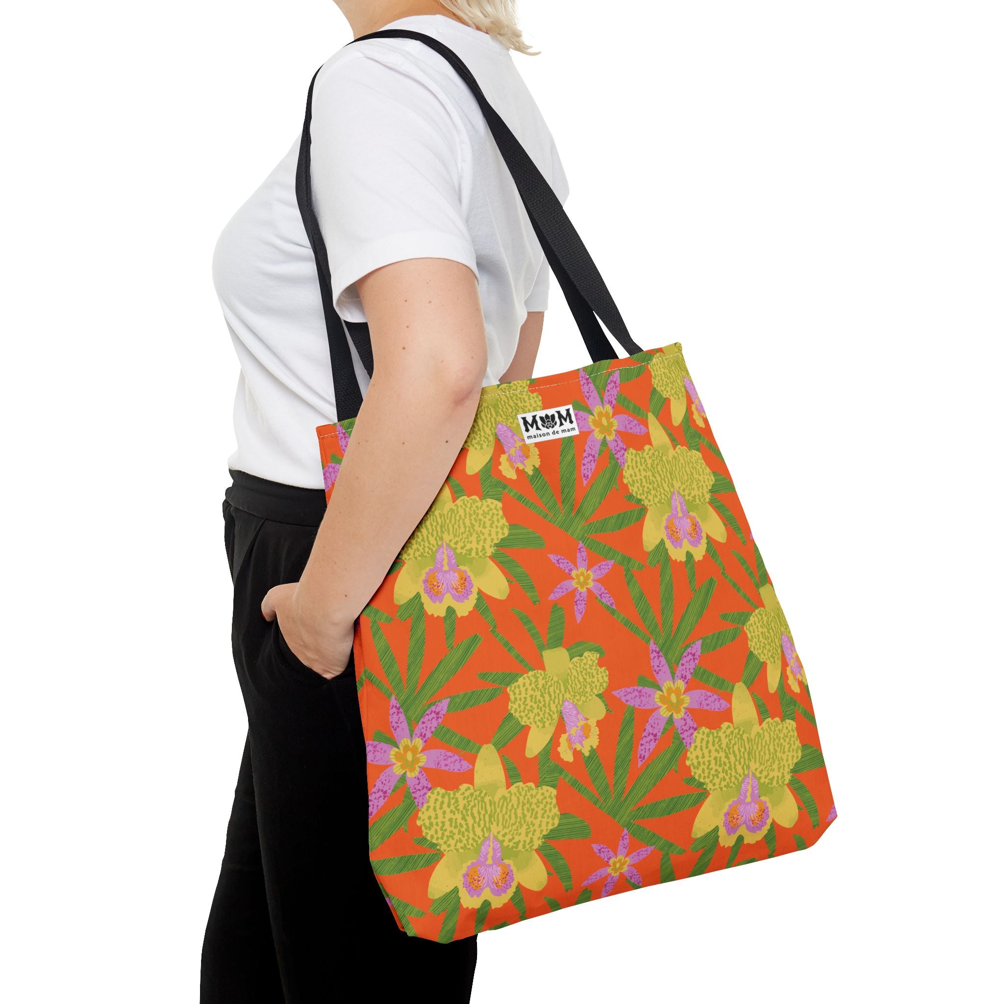 Lani Lei Market Tote Bag ~ Orange