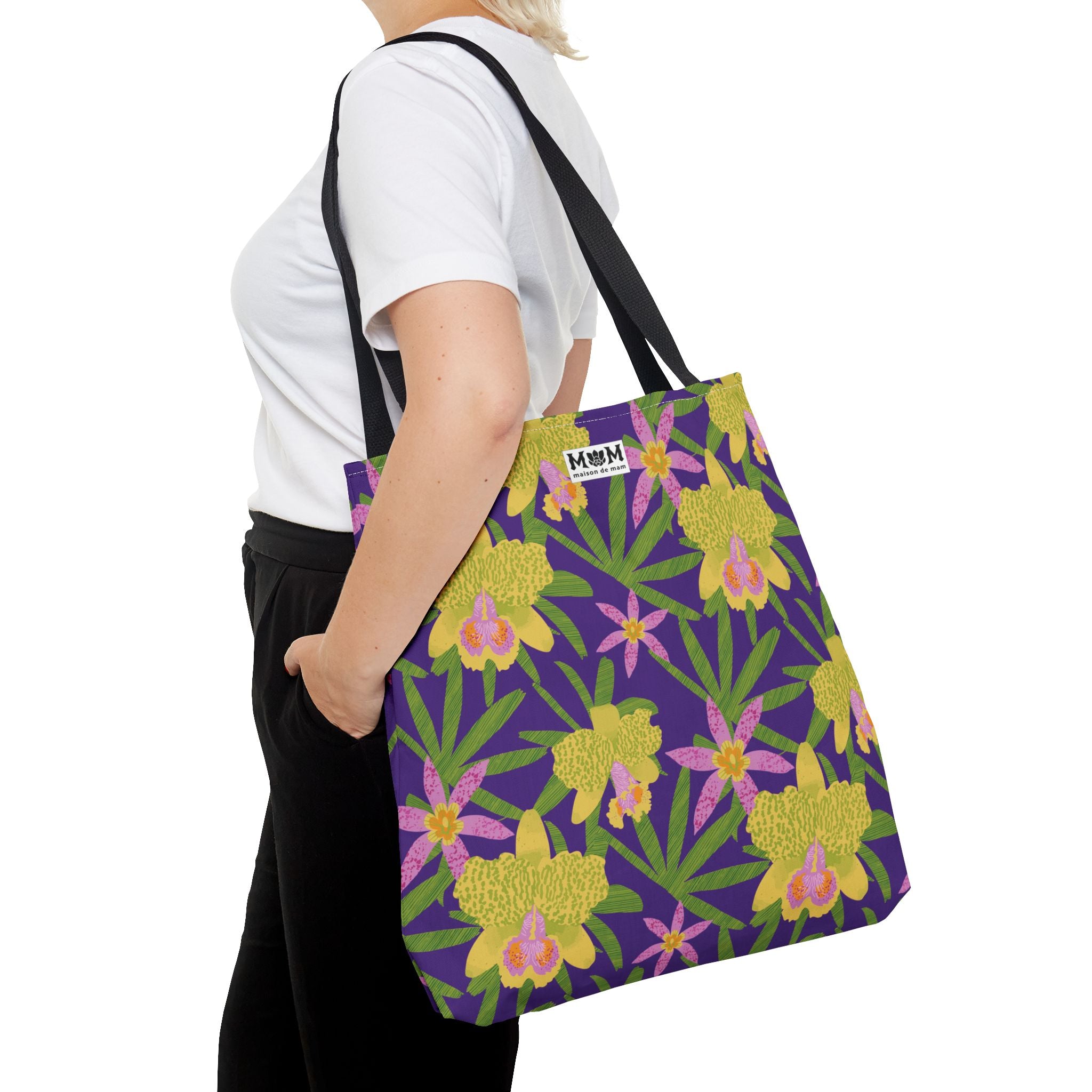 Lani Lei Market Tote Bag ~ Purple