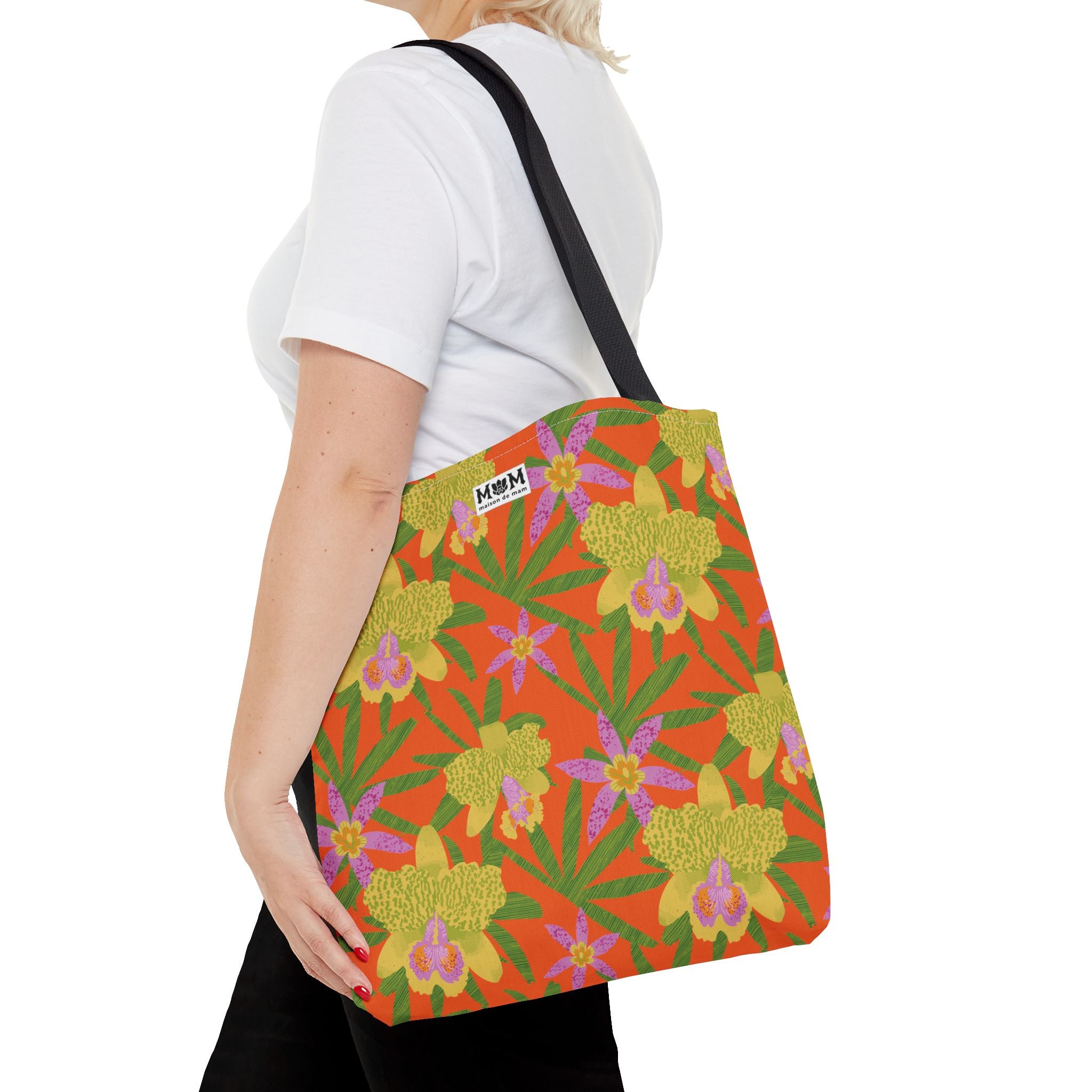 Lani Lei Market Tote Bag ~ Orange