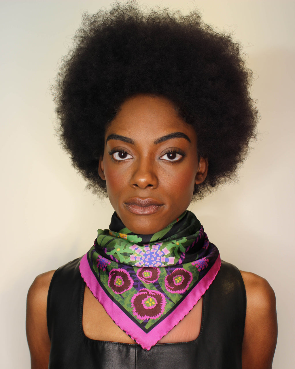 Trois Orchidées Mulberry Silk Scarf