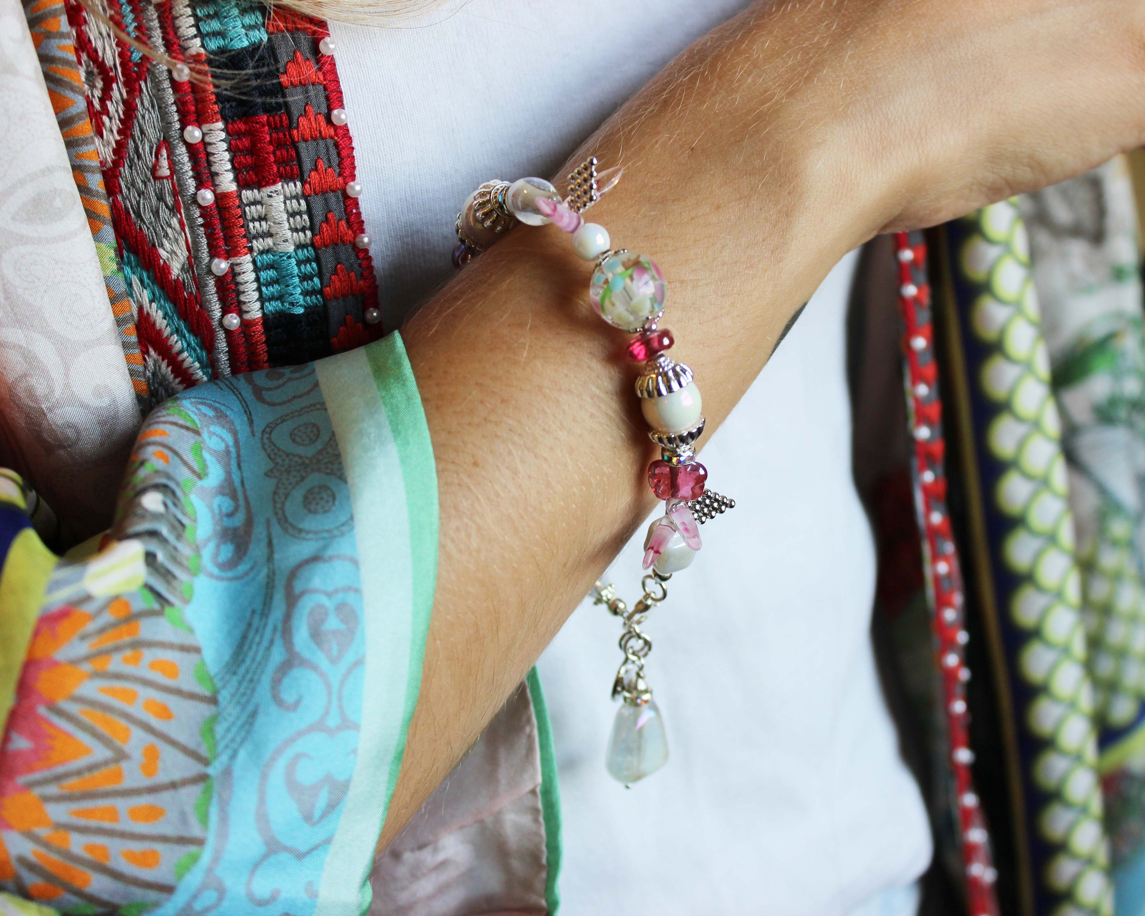 Naha Beach Gems Vintage Mix Bead Bracelet