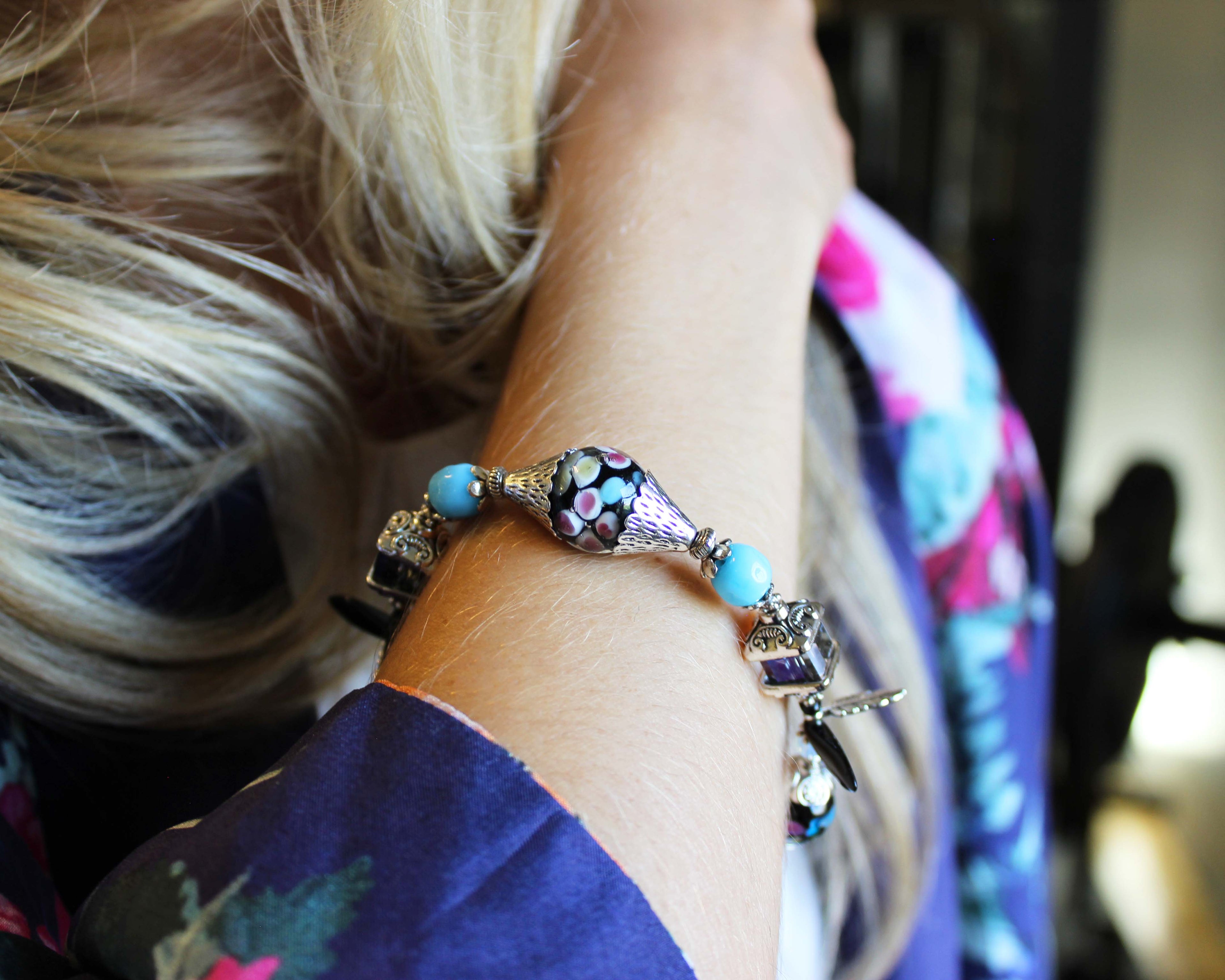 Hoi An Lanterns Vintage Mix Bead Bracelet