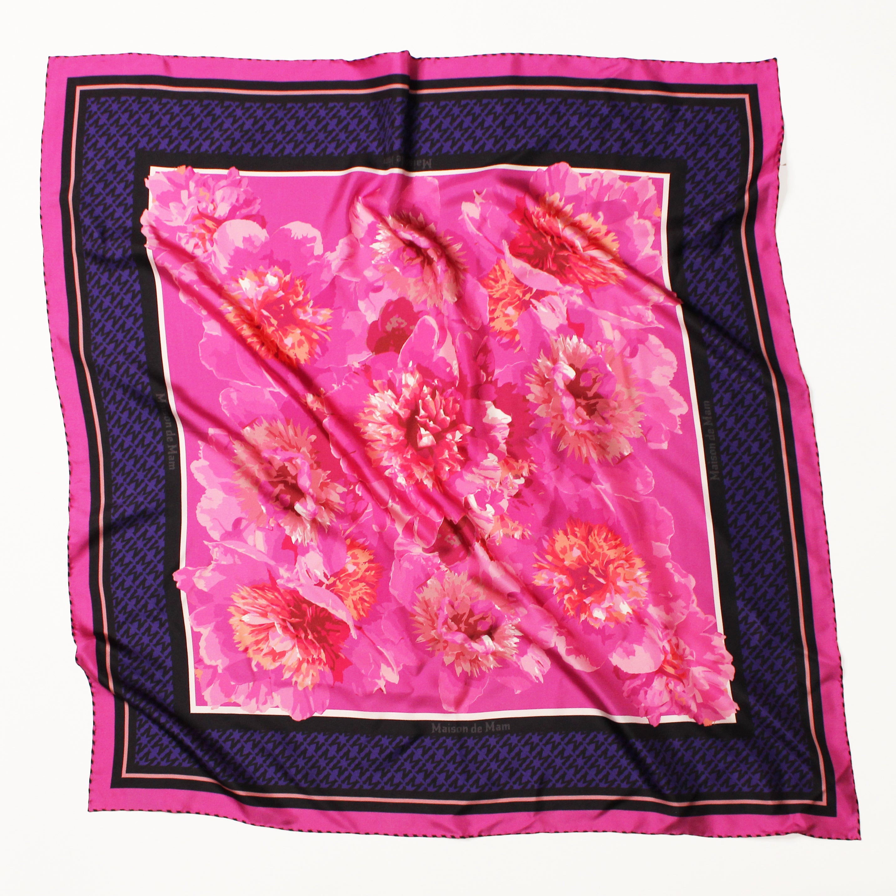 Rêver Pivoines Mulberry Silk Scarf
