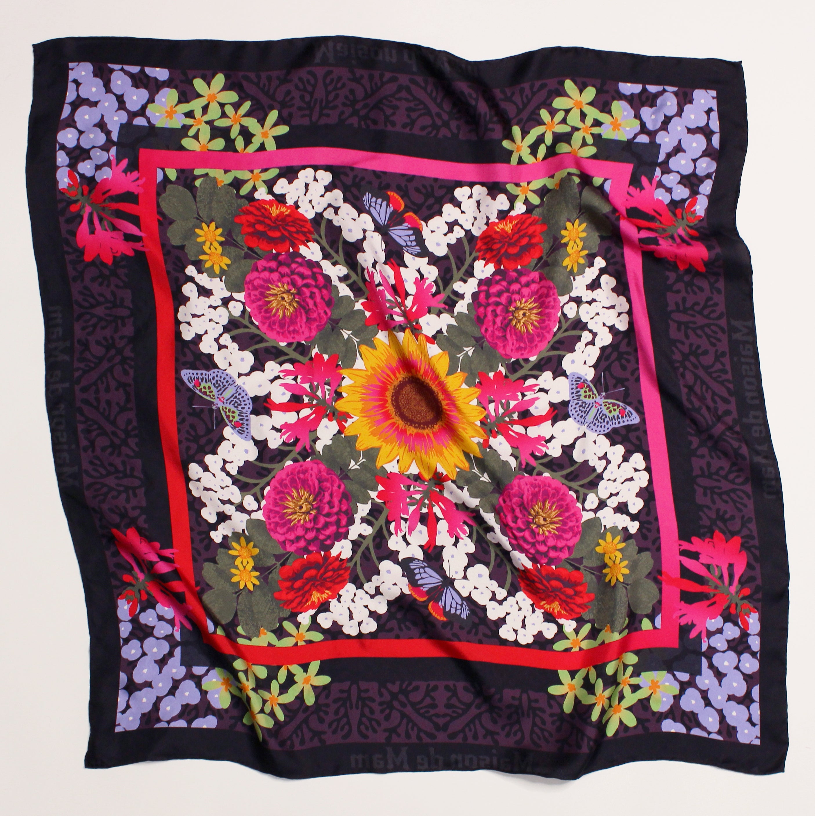 Jardin de Kaléidoscope Mulberry Silk Scarf