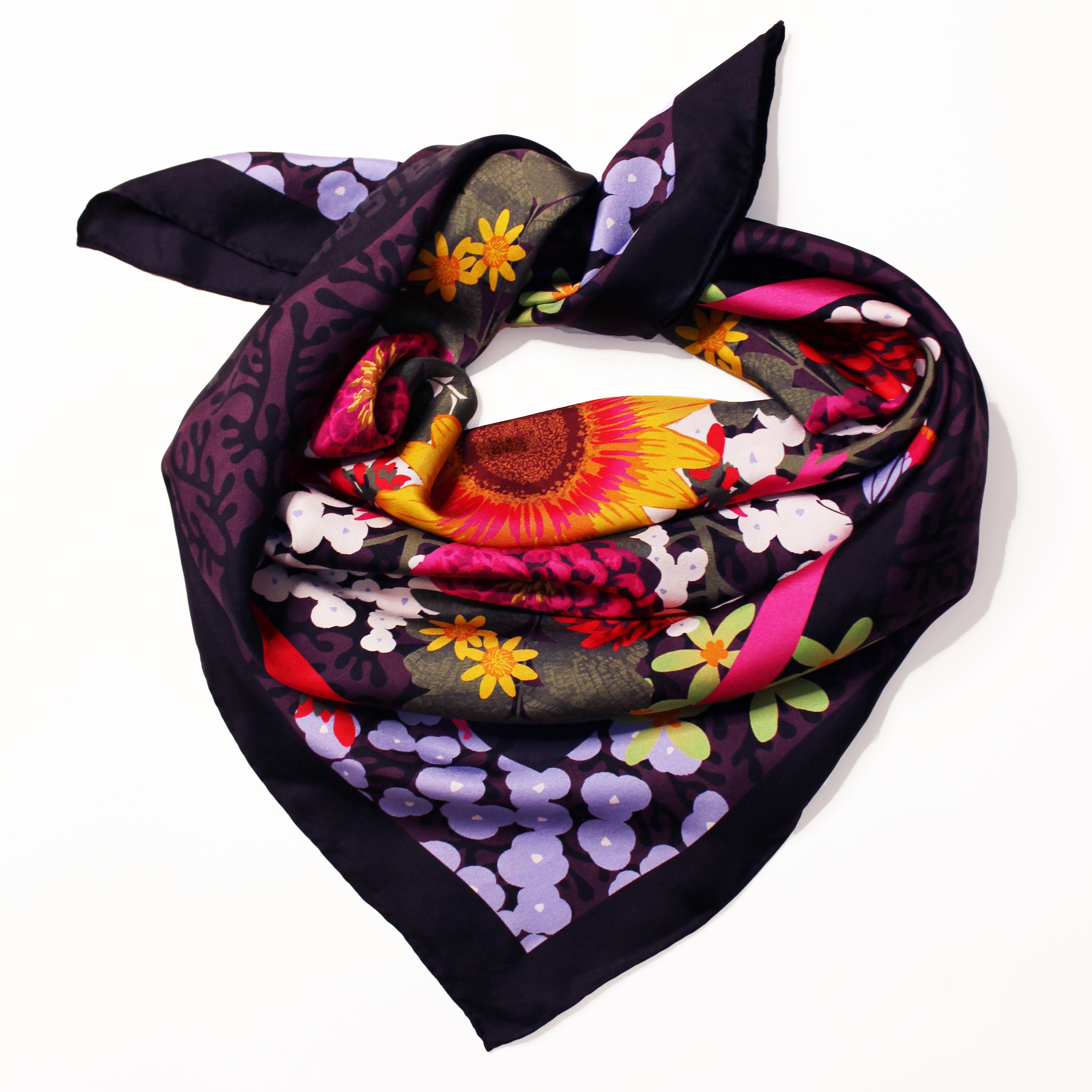 Jardin de Kaléidoscope Mulberry Silk Scarf