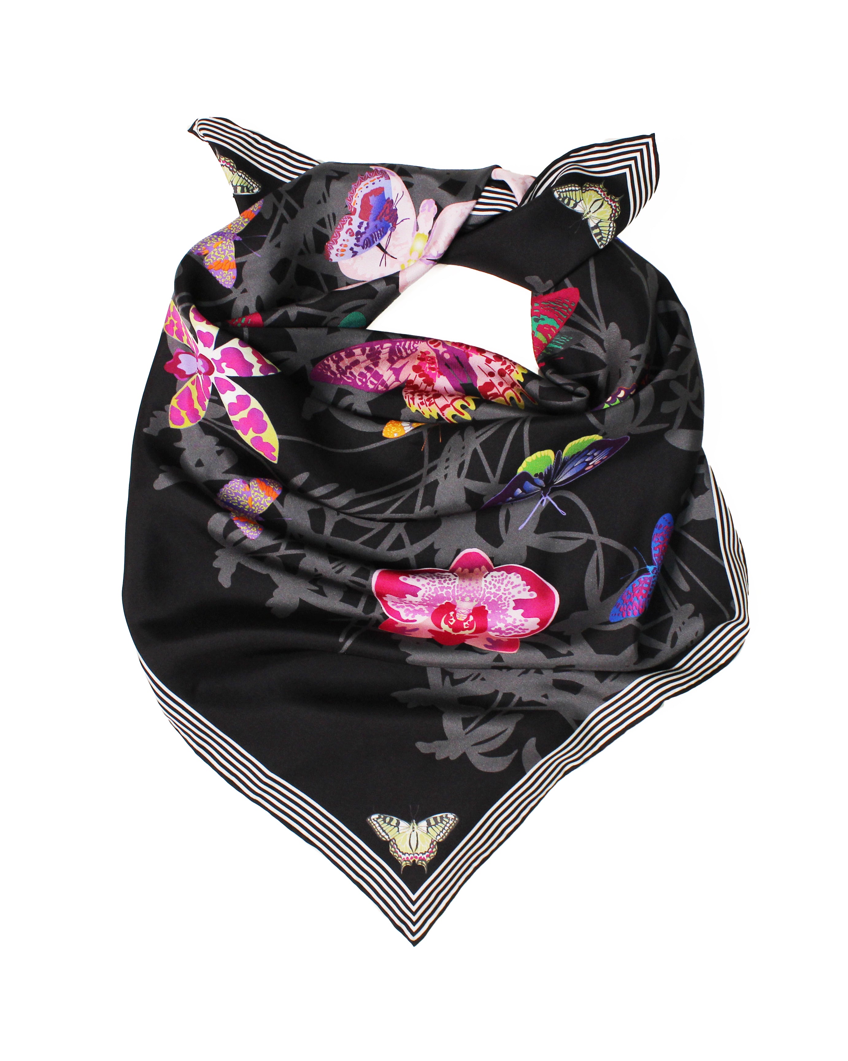 Fête de Papillon Mulberry Silk Scarf
