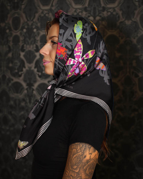 Fête de Papillon Mulberry Silk Scarf