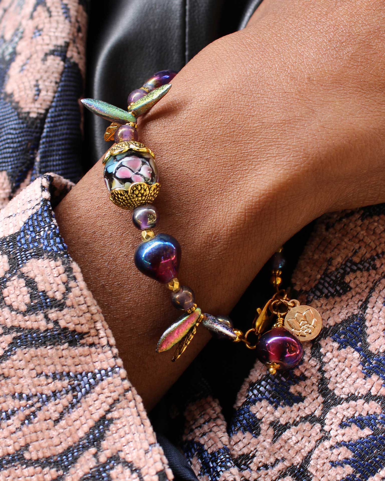 Bounty of Petrolina Vintage Mix Bead Bracelet