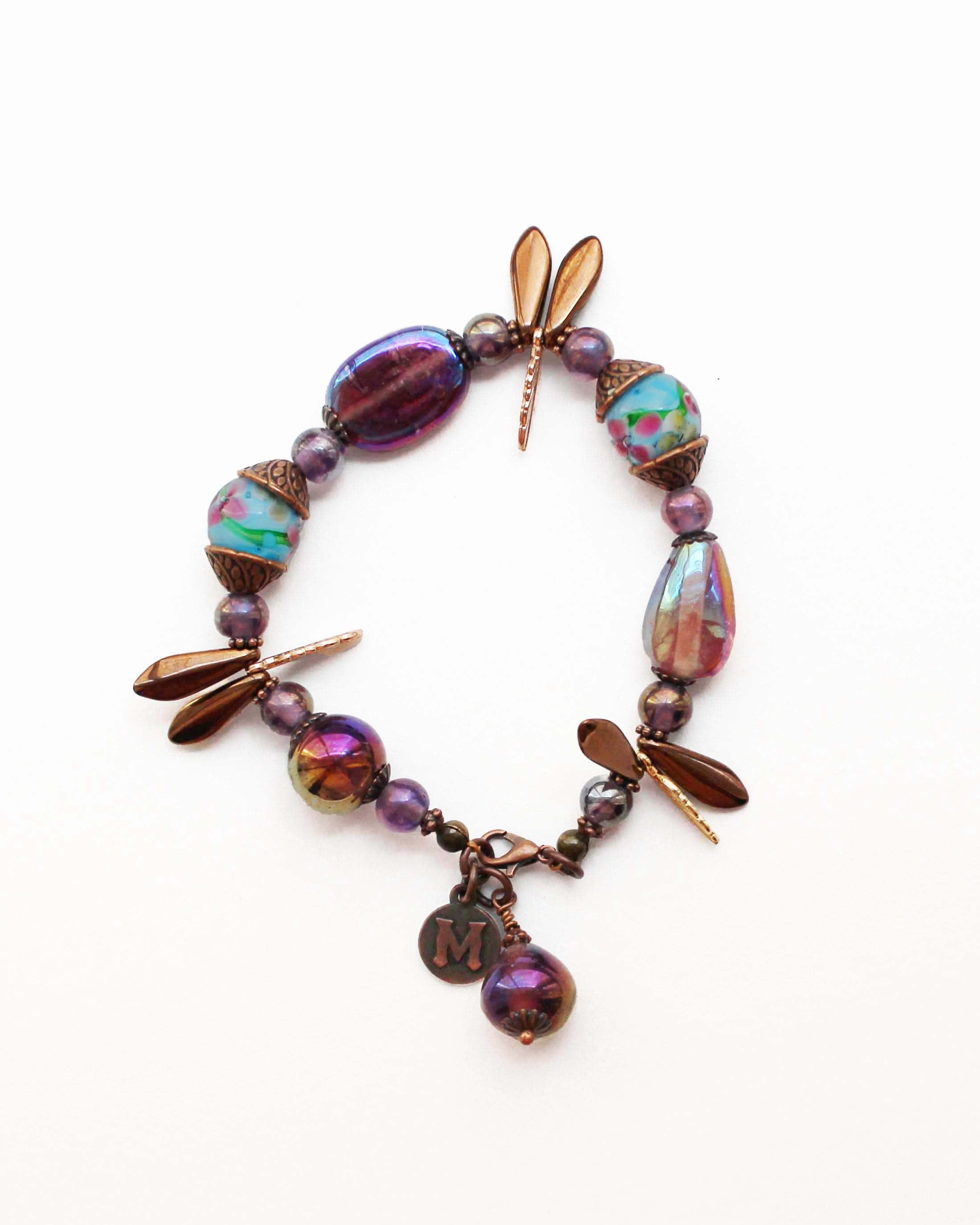 Queen of New Orleans Vintage Mix Bead Bracelet