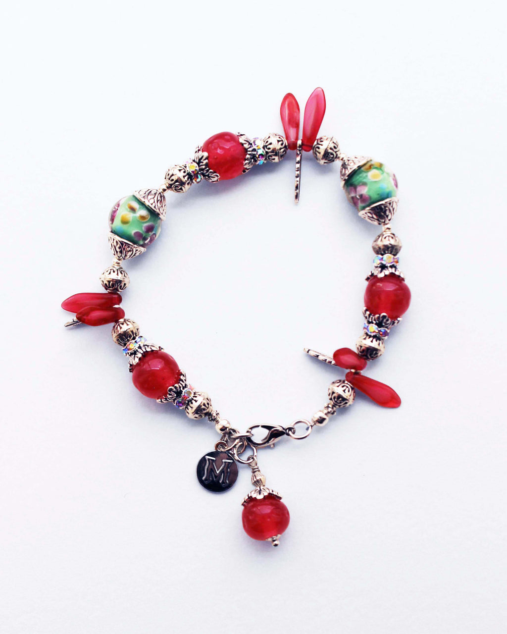Plant City Berries Vintage Mix Bead Bracelet